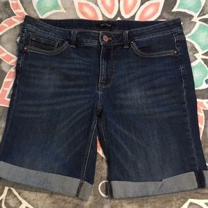 WHBM Bermuda Jean shorts